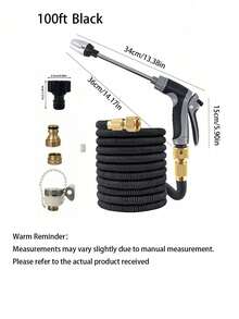 7PCS/Set High Pressure Telescopic Car Wash Hose With Adjustable Water Spray Gun, Garden Hose Kit, Universal For European And American Markets - 7PCS - View 14