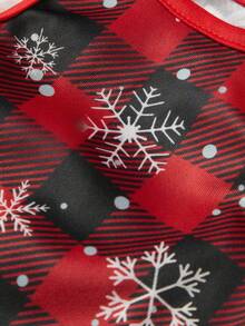 PETSIN 1pc Christmas Style Pet Vest, Classic Red Herringbone Pattern Super Skin Friendly, Scattered Snowflakes And Christmas Tree Pattern Pet Sleeveless Breathable Vest - Multicolor - View 8