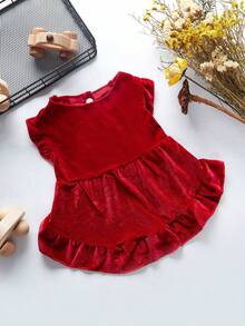 PETSIN 1pc Christmas Red Pet Christmas Dress, Skin Friendly And Breathable Pet Clothing - Multicolor - View 4