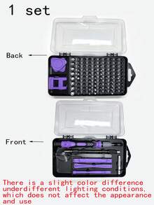 Set Obeng 115 Buah, Set Alat Multifungsi Terpadu, Cocok untuk Produk Elektronik, Ponsel, Komputer, Kacamata, Jam Tangan, Kamera Bel Pintu, Perawatan Peralatan Rumah Tangga - obeng - View 4
