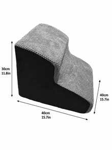1pc Pet Stairs For Small Dogs & Cats, Non-Slip Foam Steps For Bed Sofa With Removable Washable Cover, Sturdy Climbing Ladder For Puppy Kittens, Senior Pet Home Essential - Multicolor - View 13