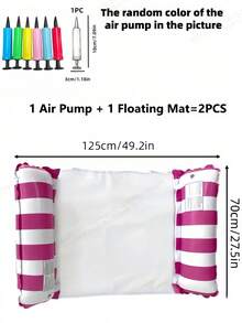 1PC/2PCS Adult PVC Inflatable Float, Pool, Beach,Portable, No Electricity Needed, Comfortable ,Durable, Lightweight, Relaxation,  Carry Quick, Inflation, For Adults - Multicolor - View 20