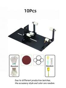 19‑Piece DIY Glass Bottle Cutter Kit, Manual Glass Bottle Separator For Round & Square Bottles, Decor Bottle Cutting Tool, Includes Glass Cutter, Rope, Bolts, Gloves, Sandpapers, Sponge Brush & Protective Rings - A - View 12