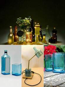 19‑Piece DIY Glass Bottle Cutter Kit, Manual Glass Bottle Separator For Round & Square Bottles, Decor Bottle Cutting Tool, Includes Glass Cutter, Rope, Bolts, Gloves, Sandpapers, Sponge Brush & Protective Rings - A - View 7