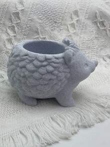 1PC Small Size Durable Non Slip Waterproof Rustproof Scratch Resistant Realistic Hedgehog Shape Modern Style Cute Succulent Plant Pot Planter Desktop Desk Home Office Bookshelf Window Sill Decor Garden Gift Housewarming Birthday - multicolor - View 8