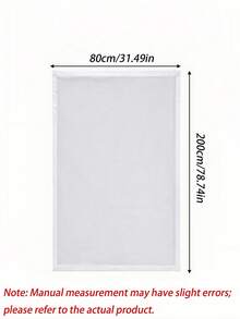 1pc White Self-Adhesive Window Screen, No-Drill Mosquito Net With Hook & Loop, Fiberglass Mesh Insect Barrier, Easy Install DIY Door Window Net For Home - White - View 3