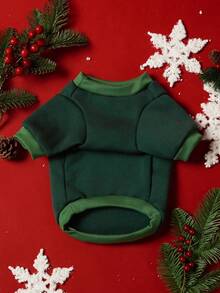 PETSIN 1 Pc Pet Christmas Cat Dog Universal Cute Santa Claus Elk Pattern Printed Green Warm And Comfortable Dog Christmas - Multicolor - View 7