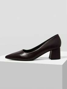CUCCOO BIZCHIC Ladies, Brown Is Suitable For Daily Wear, Casual Commuting, Pointed High-Heeled Shoes. - Coffee Brown - View 1