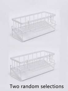 1pc Rust Proof Kitchen Sink Storage Rack With Towel Bar And Drip Tray, Anti Slip, Can Store Sponge, Suitable For Kitchen Sink, Rust Proof Carbon Steel Material Kitchen Sink Storage Accessories - Multicolor - View 14