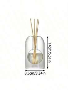 Minimalist Double‑Layer Glass Reed Diffuser Bottle, Flameless Empty Aromatherapy Vase, Refillable Clear Essential Oil Bottle, Home Desktop Decor, Ideal For Housewarming, New‑Home, Wedding & Holiday Gifts, Bottle Only, Reeds Not Included - transparent - View 15
