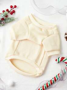 PETSIN 1 Pc Pet Christmas Reindeer Print Sweatshirt - Multicolor - View 7