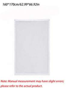 1pc White Self-Adhesive Window Screen, No-Drill Mosquito Net With Hook & Loop, Fiberglass Mesh Insect Barrier, Easy Install DIY Door Window Net For Home - White - View 41