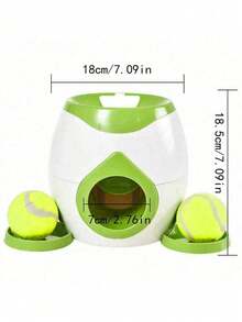 1PC Automatic Interactive Self Play Boredom Relief Training Exercise Fun Dog Toy With Ball Launcher And Treat Dispenser For Indoor Home Use Perfect For Active Pets - Multicolor - View 9