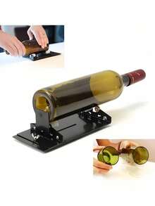 19‑Piece DIY Glass Bottle Cutter Kit, Manual Glass Bottle Separator For Round & Square Bottles, Decor Bottle Cutting Tool, Includes Glass Cutter, Rope, Bolts, Gloves, Sandpapers, Sponge Brush & Protective Rings - A - View 9