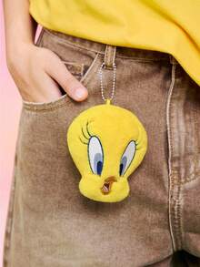 LOONEY TUNES X SHEIN 1 件可爱 Chungus 毛绒吊坠，柔软材质背包/包装饰配件 - 黃色 - 查看 9