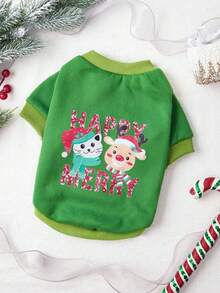 PETSIN 1 Pc Pet Christmas Reindeer Sweatshirt For Cats & Dogs - Multicolor - View 5