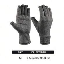 Half Finger Joint Compression Gloves For Women And Men, Bicycle Anti-Slip Gloves, Fitness Compression Gloves, Fingerless Hand Compression Gloves Suitable For Typing, Driving And Work - Multicolor - View 14