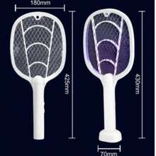 2‑In‑1 UV Electric Bug Zapper Swatter,USB Rechargeable Mosquito Swatter With Charging Base,Effective For Indoor & Outdoor Use - Multiple Styles - View 3