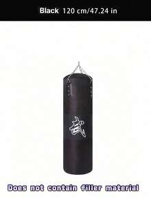 1pc Oxford Cloth Hollow Punching Bags For Boys And Girls, Including Chain Hooks, For Martial Arts And Combat Training (Unfilled). - Black - View 12
