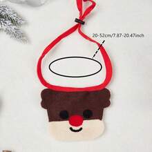 PETSIN 1 PC Christmas Reindeer Santa Pattern Pet Drool Towel - Multicolor - View 8