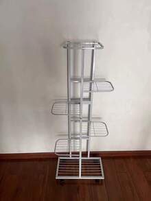 Plant Stand, 3/4/5/6/7/8 Tiers Optional, Multi-Tier Rack, Indoor/Outdoor Plant Display Stand, Suitable For Patio Garden, Living Room, Corner Balcony And Bedroom - White - View 12