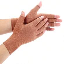 Half Finger Joint Compression Gloves For Women And Men, Bicycle Anti-Slip Gloves, Fitness Compression Gloves, Fingerless Hand Compression Gloves Suitable For Typing, Driving And Work - Multicolor - View 27