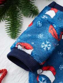 PETSIN 1 Pc Pet Christmas Hat Flannel Sweatshirt - Multicolor - View 7