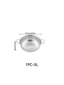 Nồi lọc bếp bằng thép không gỉ, giỏ lọc bếp, hoàn hảo cho trái cây, rau củ, mì ống, không cần lắp ráp, dùng làm phụ kiện nấu ăn cơ bản - Bạc - Xem 14