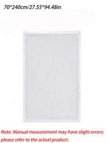 1pc White Self-Adhesive Window Screen, No-Drill Mosquito Net With Hook & Loop, Fiberglass Mesh Insect Barrier, Easy Install DIY Door Window Net For Home - White - View 16