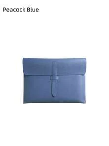 1 A4-Sized Leather Portable Classic Business File Folder. File Organizer. Lightweight And Slim. Professional Office Use. Household Use. Business Trip. - Multicolor - View 9