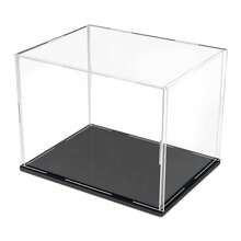 1PC Acrylic Display Case, Various Sizes, Plastic AssemblyDustproof Display Box With Matte Black Base, Suitable ForAction Figures, Collectibles, Statues, Models - Transparent - View 21