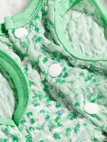 PETSIN Christmas Sequin Princess Dress Suitable For Cats & Dogs, Party Sparkly Skirt - Mint Green - View 7