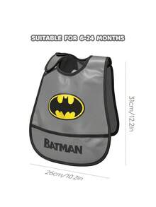 BATMAN X SHEIN 6 Months~ 3 Years Old Baby Waterproof, Oil-Proof And Anti-Fouling Protective Bib TPU Material Is Suitable For Boys And Girls, Suitable For Eating Complementary Food, Super Soft And Ultra-Light Foldable And Portable - Multicolor - View 5