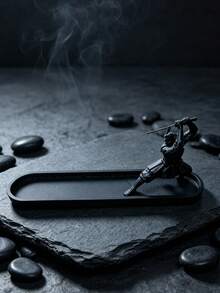 武士刀香棒架，酷炫武士雕像香爐，3D列印裝飾擺件 - 多色 - 查看 9