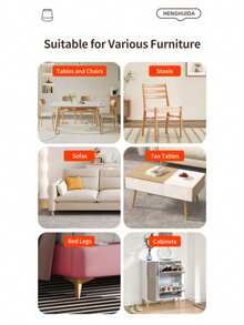 Pelindung Kaki Furnitur Silikon Tebal Anti Gores, Pelindung Lantai Anti Senyap untuk Kursi, Bangku, Meja, dan Penggunaan Rumah Tangga - Beraneka warna - View 13