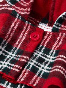 PETSIN Christmas 1pc Plaid Print Pet Cloak - Multicolor - View 7