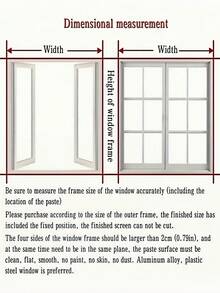 1pc White Self-Adhesive Window Screen, No-Drill Mosquito Net With Hook & Loop, Fiberglass Mesh Insect Barrier, Easy Install DIY Door Window Net For Home - White - View 14