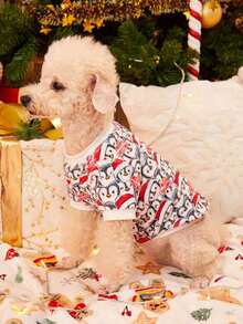 PETSIN 1 Pc Christmas Deer & Santa Pet Sweatshirt - Multicolor - View 8