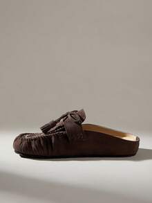 Solecia Ladies' New Slip-On Closed Toe Slippers Are Comfortable And Versatile, Casual And Retro Style - Chocolate Brown - View 6