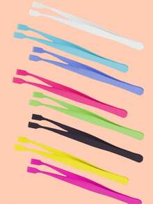 1/3 Pcs Professional Eyelash Extension Tweezers, Suitable For Beginners With Flat Head Design, Stainless Steel Material, Easier To Use Than Traditional Tweezers, Flat Head Design For Better Grip And Natural Fit, Suitable For Eyelash Extension - Pink - View 6