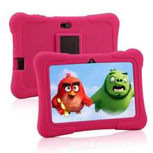 7 吋兒童教育平板電腦，4GB RAM+64GB ROM，四核心 1.3GHz，Android 13 MTK8321，1280*800 HD IPS 螢幕，2MP+5MP 雙鏡頭，支援 WiFi，家長控制，ABS 塑料與矽膠材質，附盒裝、USB 傳輸線、說明書、OTG 轉接頭與 SIM 卡退卡針 - 彩色 - 查看 5