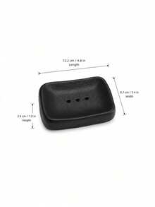 Cirelle 1Pc Nordic INS Style Ceramic Soap Dish, With Drain Holes, Three Colors, Suitable For Hotel/Homestay/Home Use, Bathroom Countertop Ornament - multicolor - View 11
