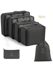 Found Favorite 6/7/8/9/10/11 Piece Portable Travel Storage Bag Set - Easily Organize Your Clothes, Shoes, And Underwear - Perfect For Packing Suitcases And Travel - Multicolor - View 10