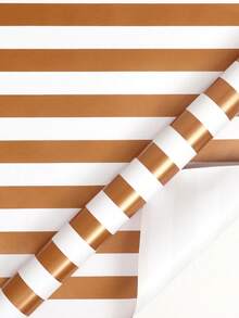 Large Size Roll Paper Gold Foil Metallic Gift Wrapping Paper Dot Stripe For Valentine's Day Birthday Gift Packaging - Gold - View 8