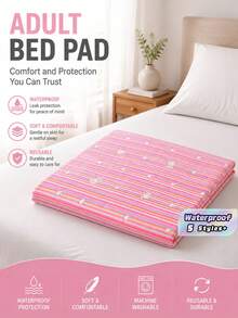 4-Layer Waterproof Incontinence Pad, Reusable Large Size Bedding Protector For Elderly Care, Student Dormitory, Sanitary Use - multicolor - View 1