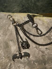Stylish Black Unisex Trouser Chain/Waist Chain, Perfect For Pairing With Jeans Or Wide-Leg Pants. - Multicolor - View 4