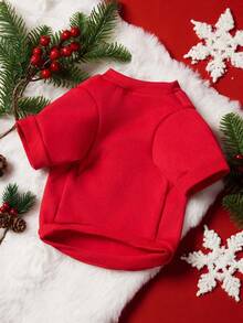 PETSIN 1 Pc Pet Christmas Cat Dog Universal Santa Claus Snow Letter Cute Pattern Printed Red Warm And Comfortable Dog Christmas - Multicolor - View 8