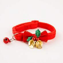 PETSIN 1 PC Christmas Red Pet Collar With Christmas Decoration Ornaments - Multicolor - View 8