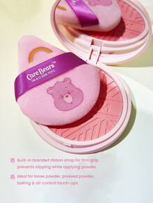 SHEIN X Care Bears 5件組印刷鬆散粉撲，超柔軟化妝海綿，適用於乾粉的臉部混合，定妝使用 - 彩色 - 查看 3