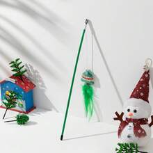 PETSIN 1 PC Christmas Cat Teaser With Small Decoration Cat Toy - Multicolor - View 9